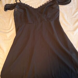 Black mini dress size large